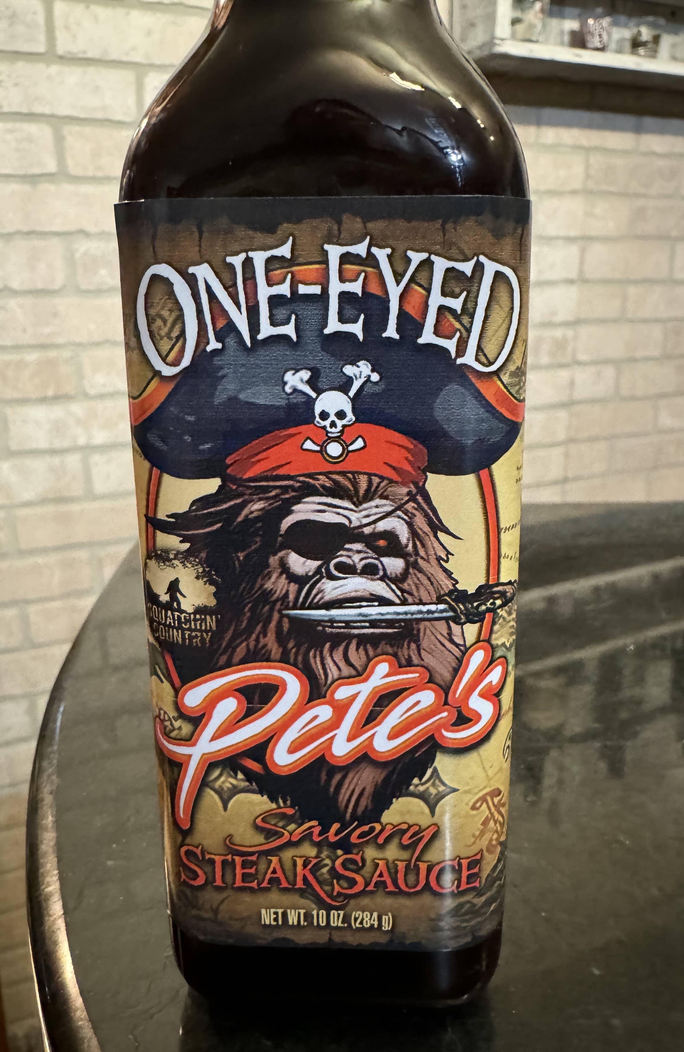 One-Eyed Pete's Savory Steak Sauce - Adult & Kids T-Shirts, Sweatshirts & Hoodies apparel design preview 1