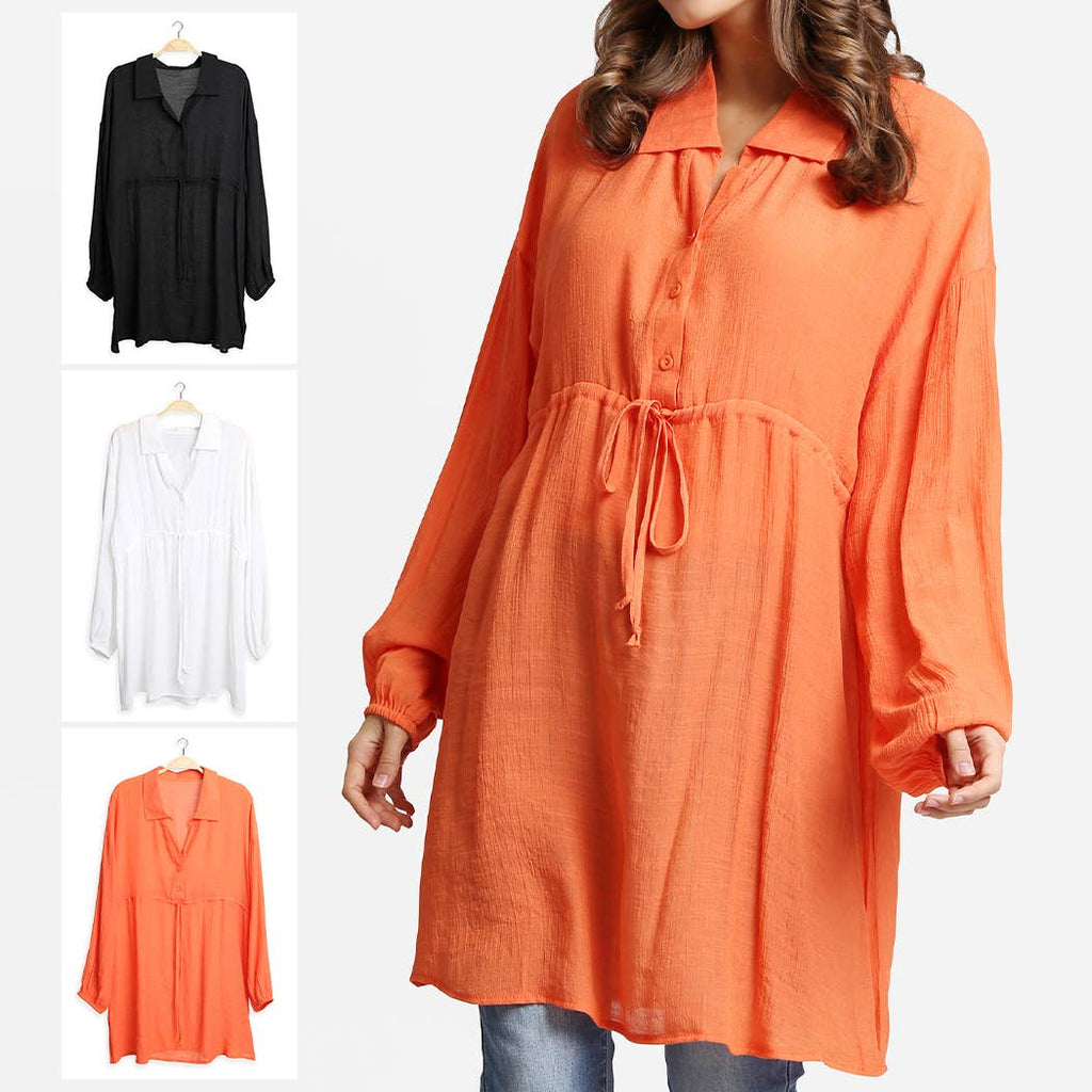 Solid Color Blouse with Drawstring - Adult & Kids T-Shirts, Sweatshirts & Hoodies apparel design preview 1
