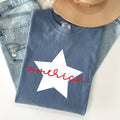 Retro America Star, Red White Blue, 4th of July - Adult & Kids T-Shirts, Sweatshirts & Hoodies apparel design preview 1