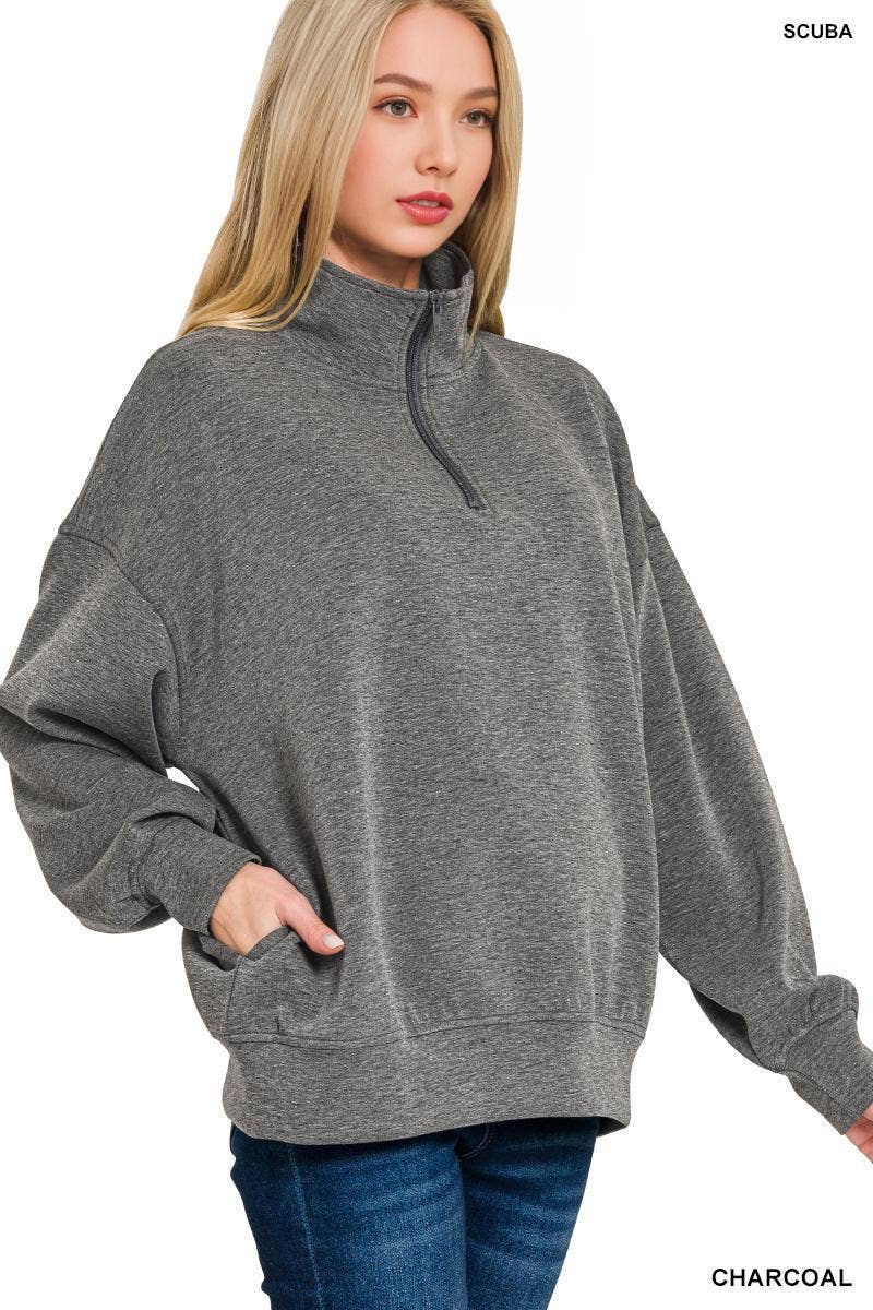 Scuba Half Zip w/ Pockets SI-27041 - Adult & Kids T-Shirts, Sweatshirts & Hoodies apparel design preview 1