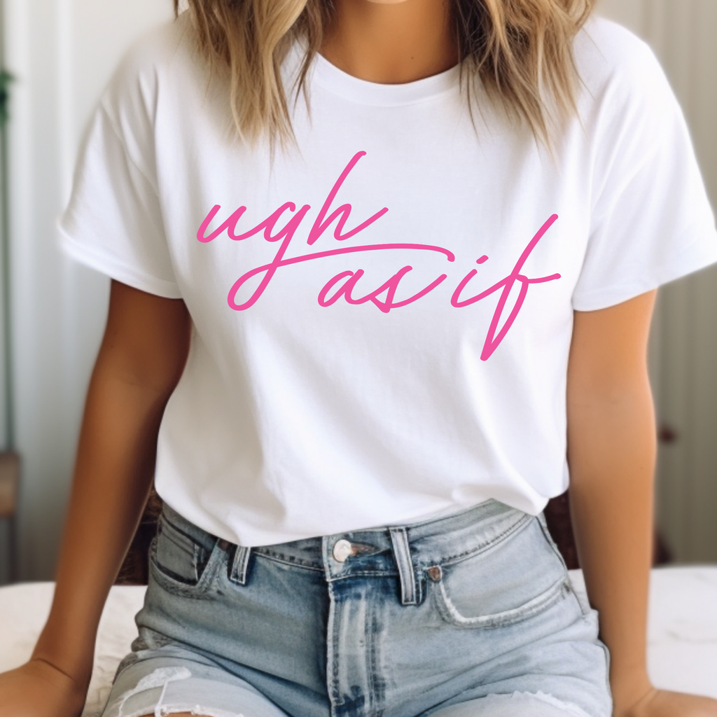 Ugh As If Comfort Color Graphic - Adult & Kids T-Shirts, Sweatshirts & Hoodies apparel design preview 1
