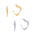 14K Gold-Dipped Linear Heart Shaped Post Earrings - Adult & Kids T-Shirts, Sweatshirts & Hoodies apparel design preview 1