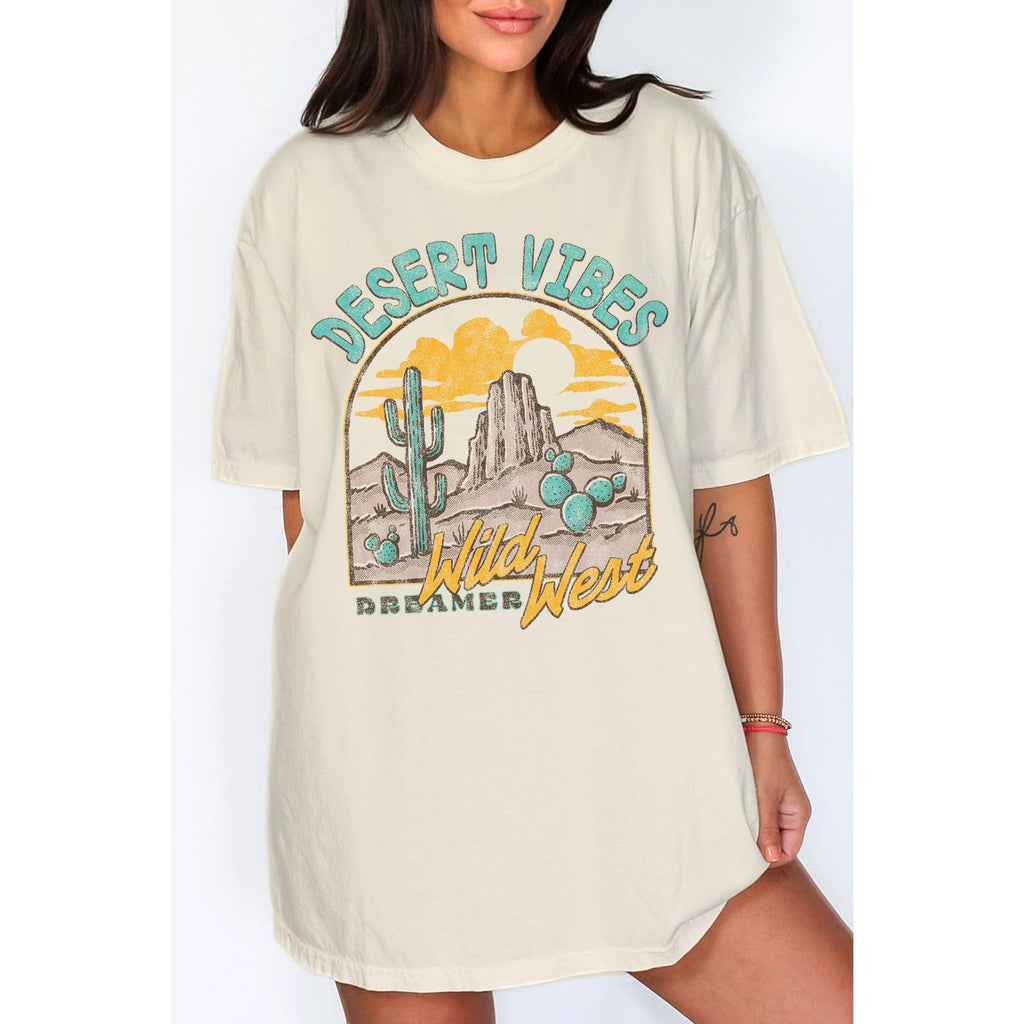 Unisex Oversized Desert Vibes - Adult & Kids T-Shirts, Sweatshirts & Hoodies apparel design preview 1