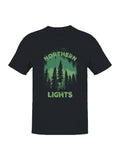 Northern Lights Forest Silhouette Men's - Adult & Kids T-Shirts, Sweatshirts & Hoodies apparel design preview 1