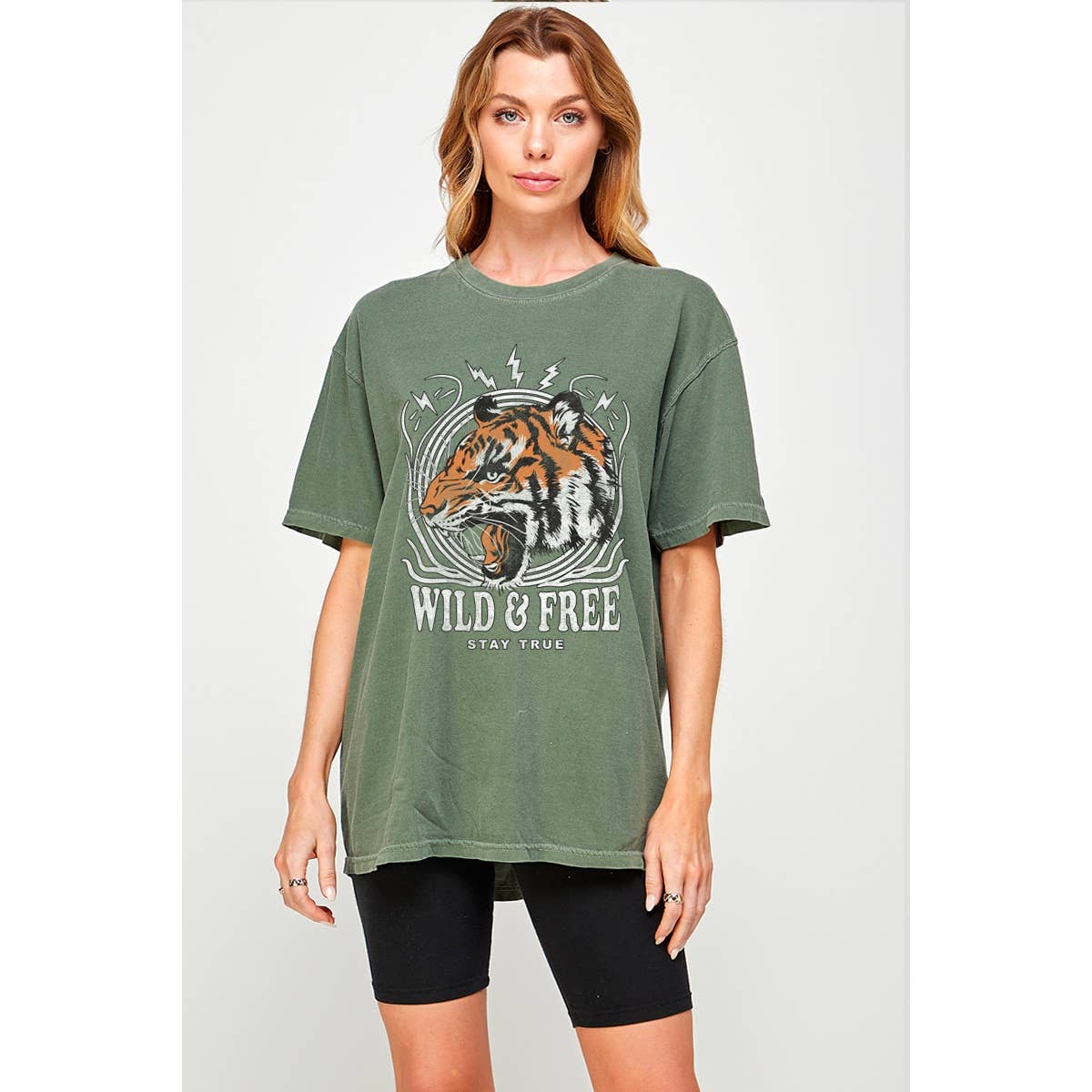 Tiger Vintage Graphic Oversized - Adult & Kids T-Shirts, Sweatshirts & Hoodies apparel design preview 1