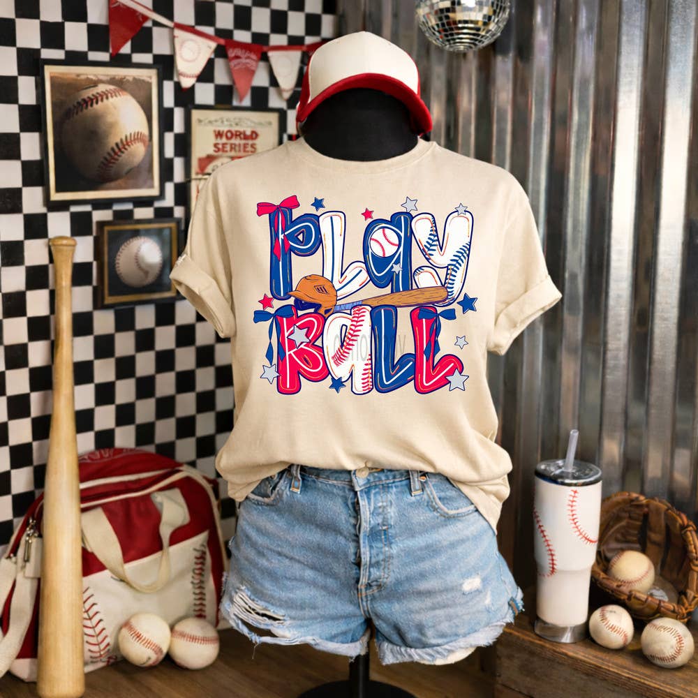 Retro Play Ball - Adult & Kids T-Shirts, Sweatshirts & Hoodies apparel design preview 1
