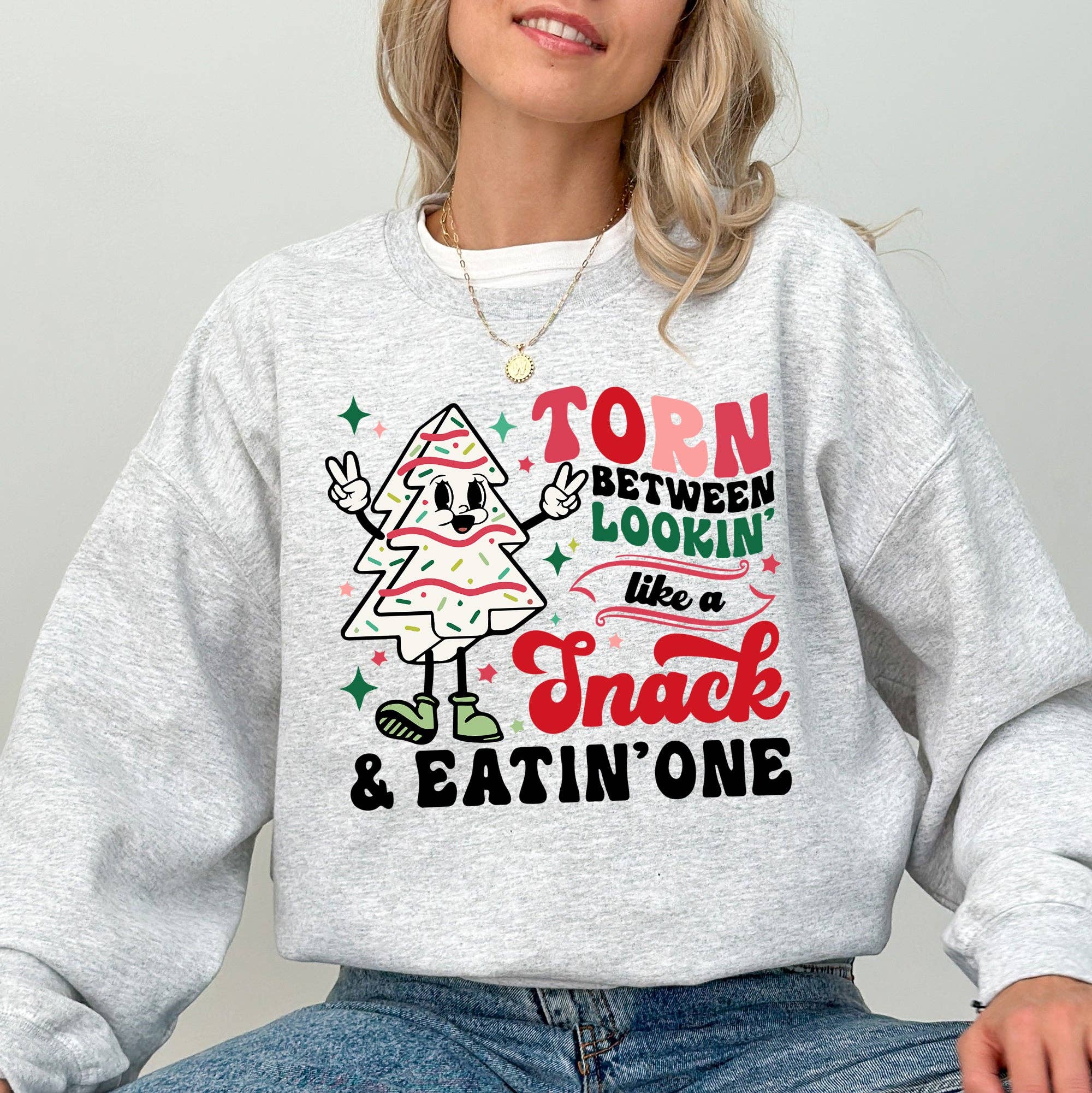 Torn Between Looking Like A Snack and Eating One - Adult & Kids T-Shirts, Sweatshirts & Hoodies apparel design preview 1
