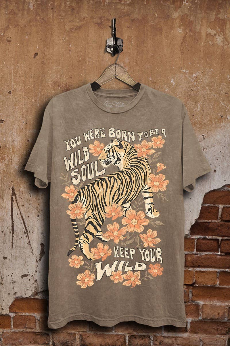 Wild Soul Tiger Graphic Top - Adult & Kids T-Shirts, Sweatshirts & Hoodies apparel design preview 1