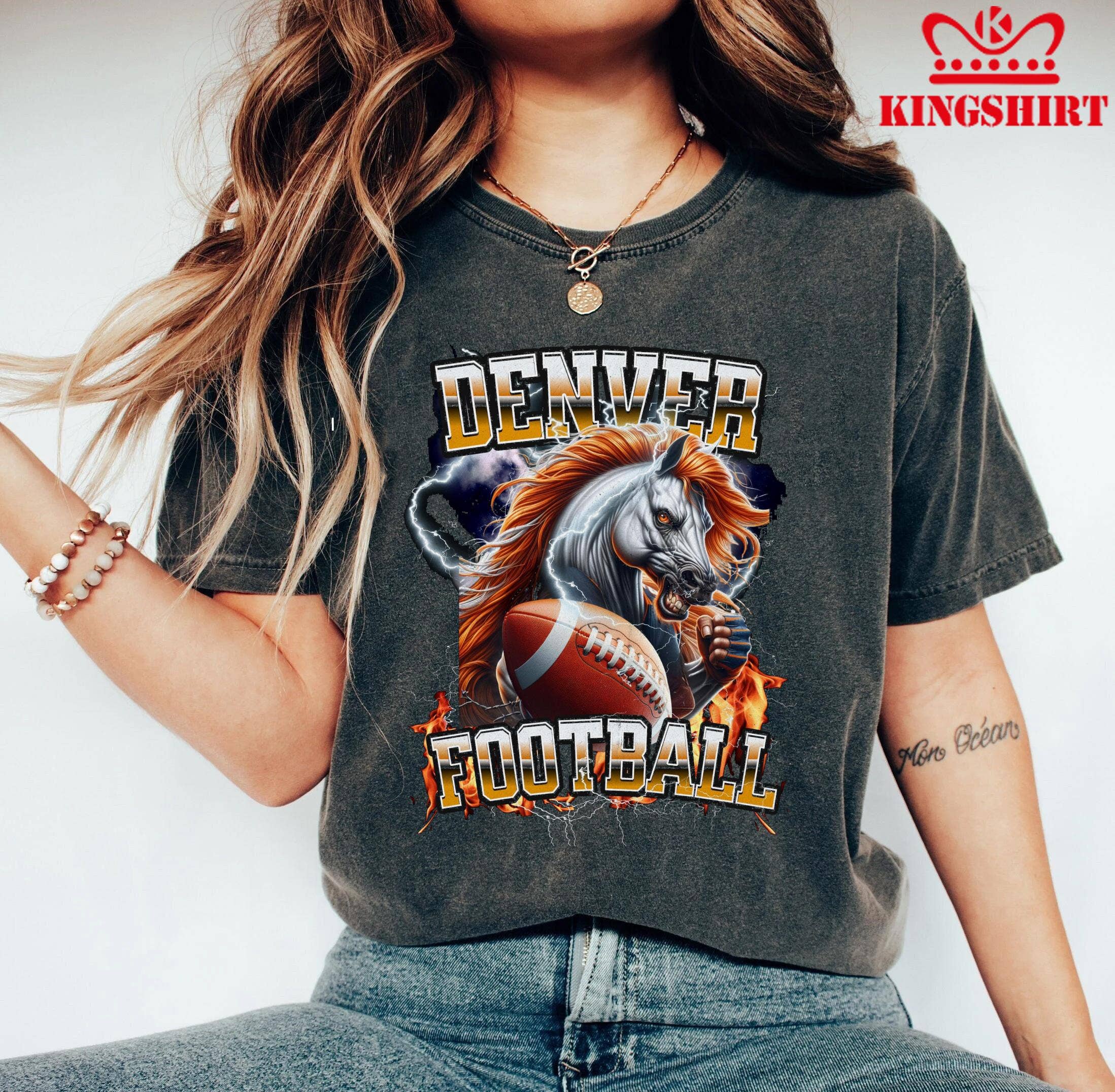Unique Denver Football Team Logo Retro Sublimation - Adult & Kids T-Shirts, Sweatshirts & Hoodies apparel design preview 1