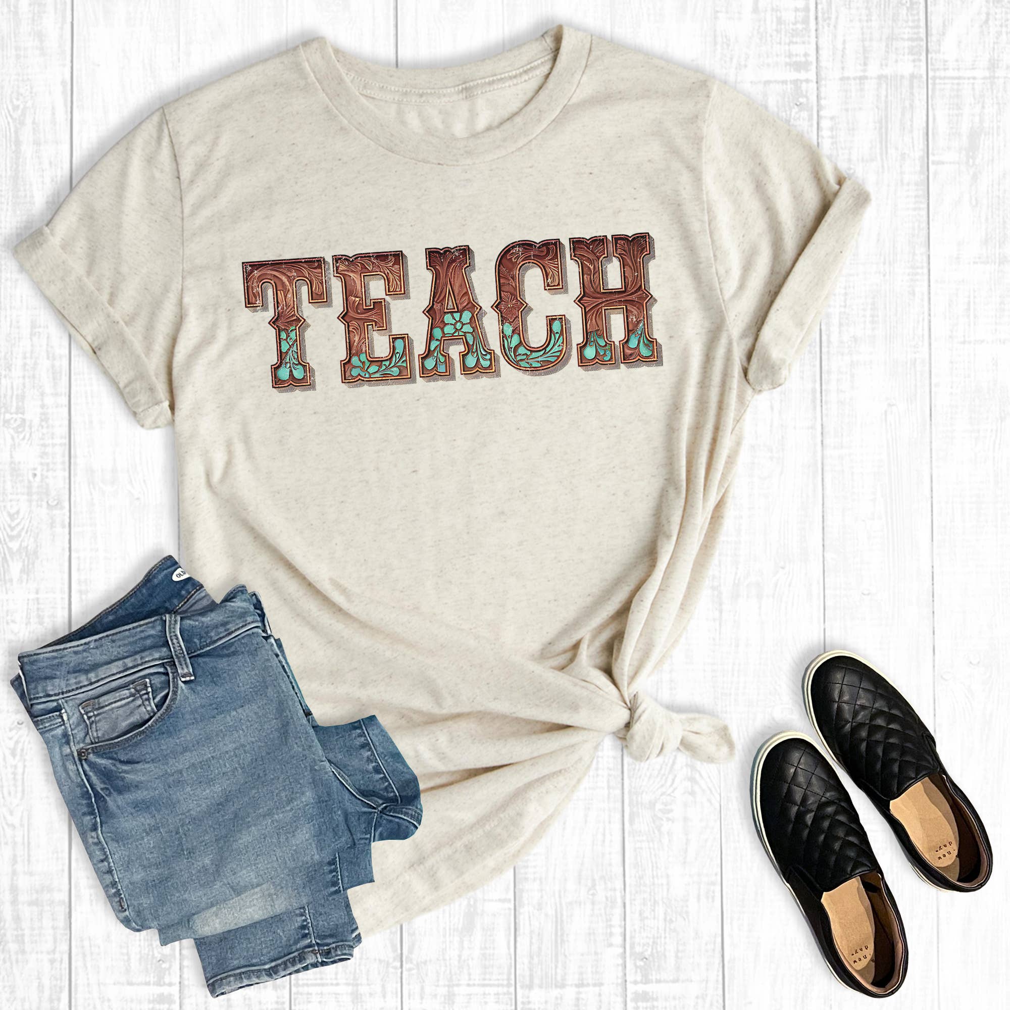 Western Teacher Graphic - Adult & Kids T-Shirts, Sweatshirts & Hoodies apparel design preview 1