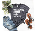 Weekends Coffee and Soccer - Adult & Kids T-Shirts, Sweatshirts & Hoodies apparel design preview 1