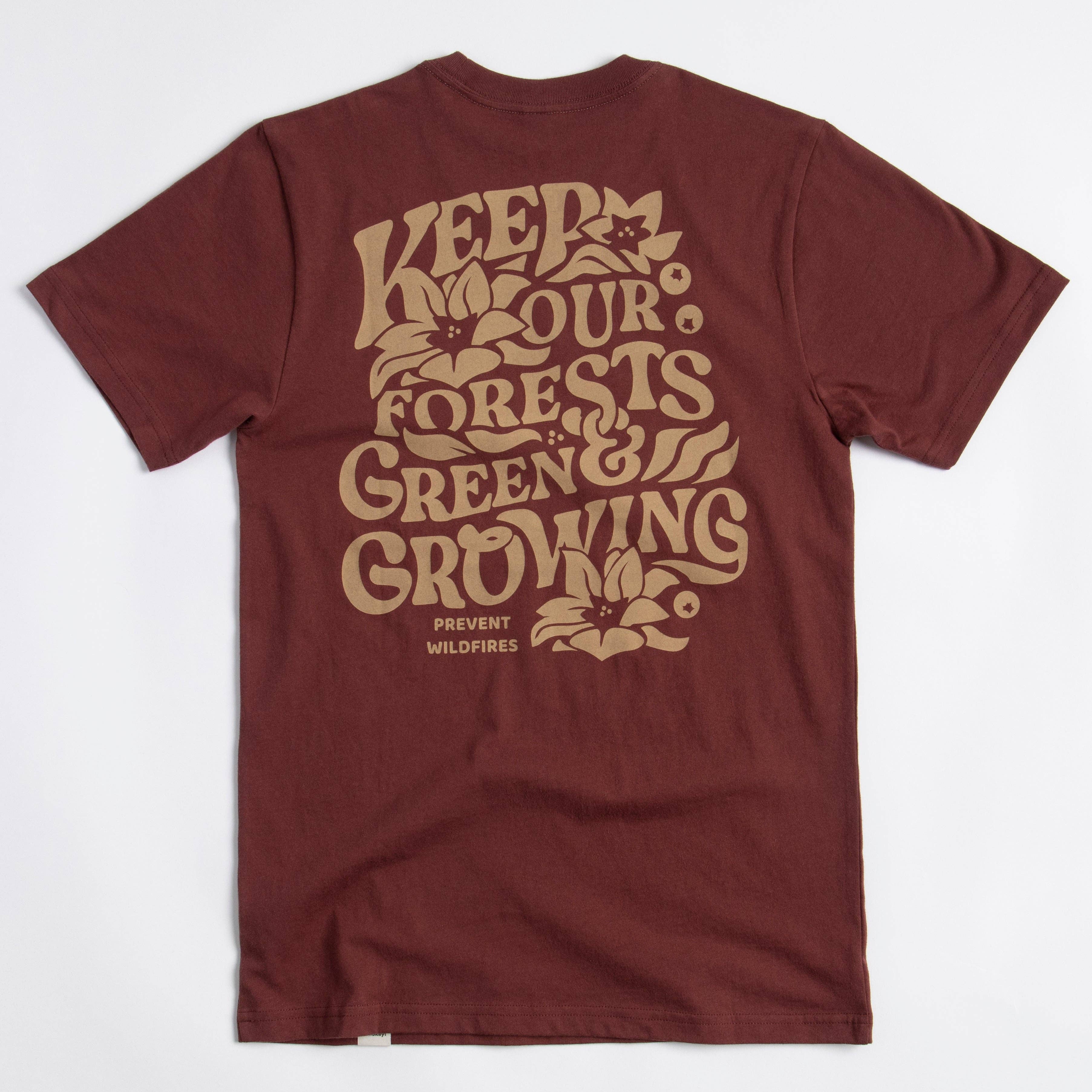 Keep Our Forests Green and Growing Unisex Short - Adult & Kids T-Shirts, Sweatshirts & Hoodies apparel design preview 1