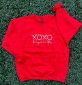 Embroidered: Xoxo Original Love Letters On Gildan Red - Adult & Kids T-Shirts, Sweatshirts & Hoodies apparel design preview 1