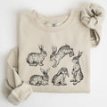 Vintage Easter Bunnies, Rabbit - Adult & Kids T-Shirts, Sweatshirts & Hoodies apparel design preview 1