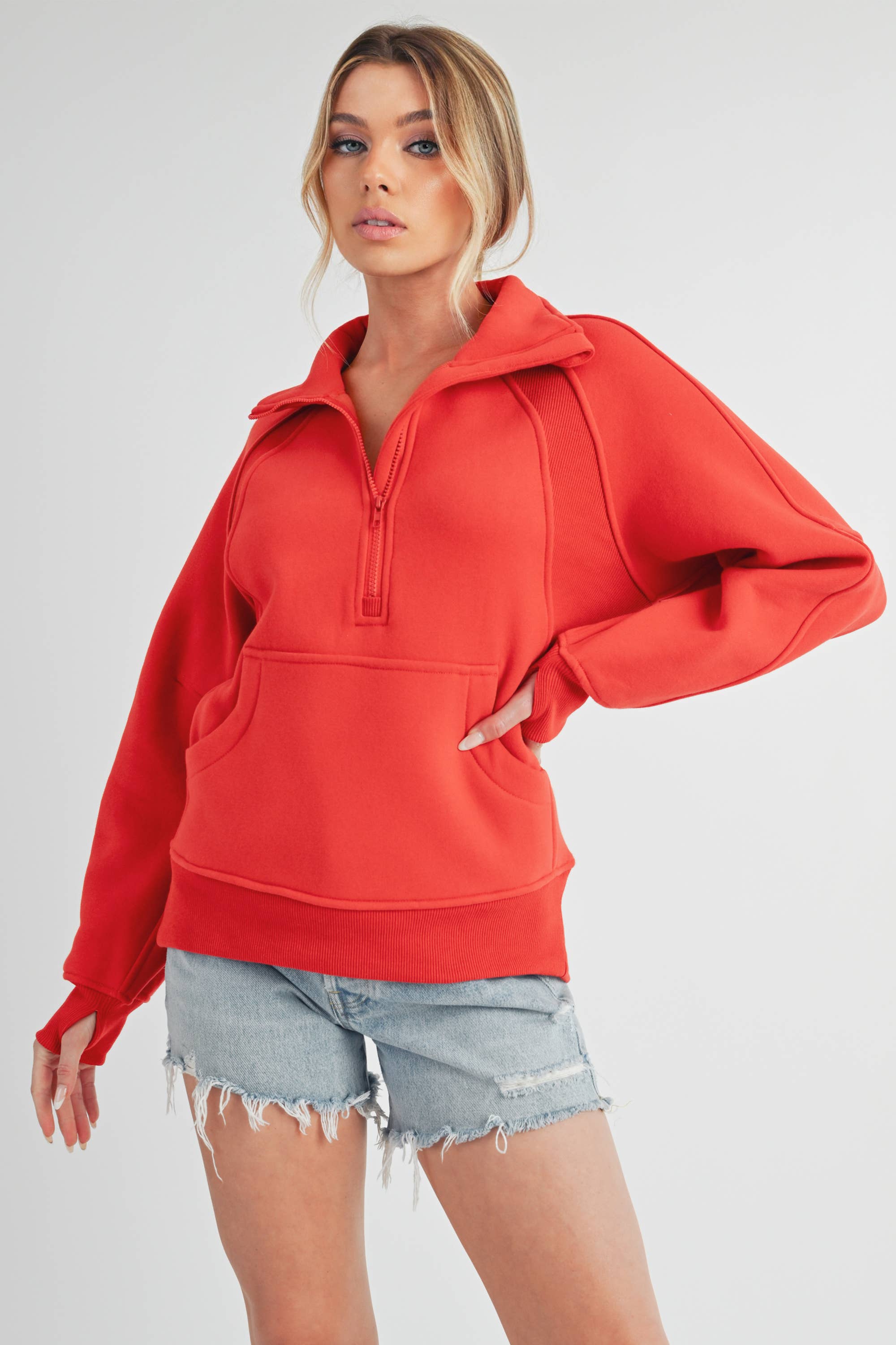 986DK Long Dove Funnel Neck Half Zip - Adult & Kids T-Shirts, Sweatshirts & Hoodies apparel design preview 1