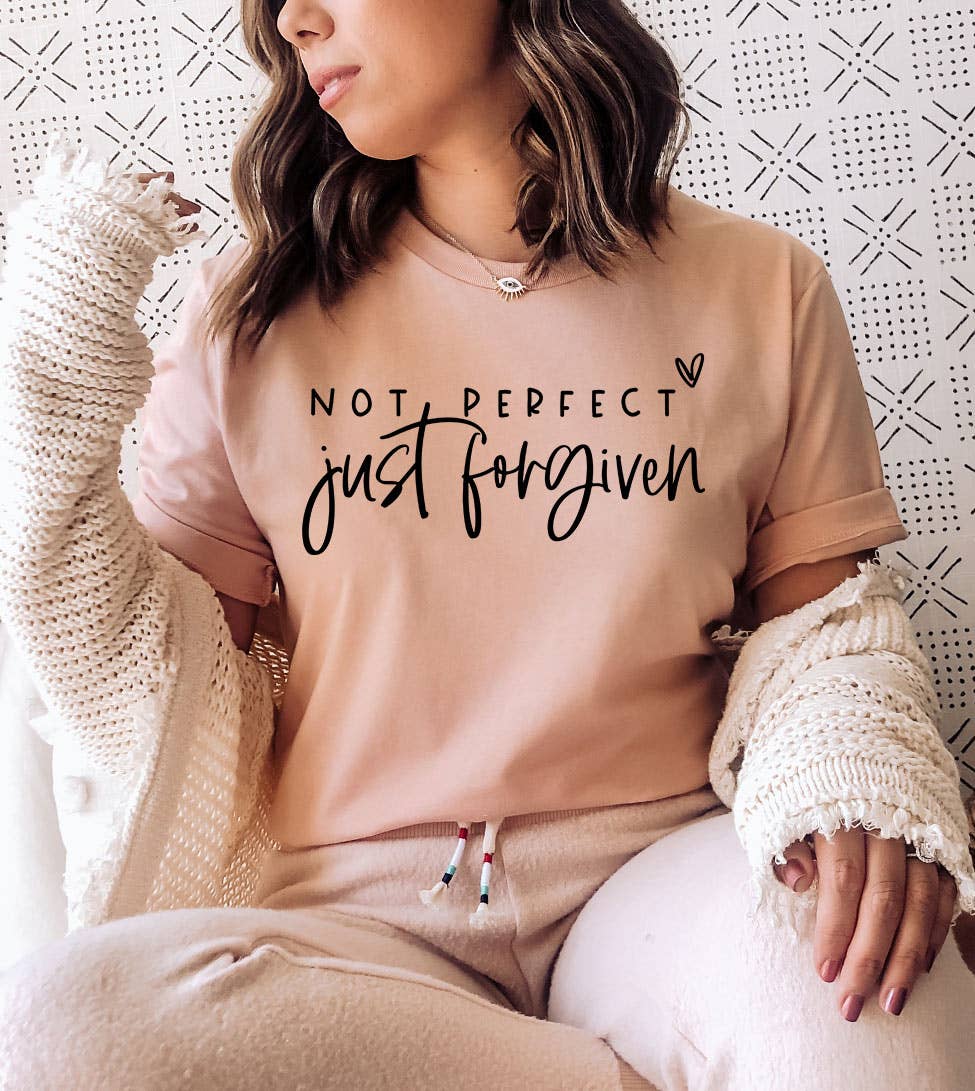 Not Perfect Just Christian Easter Jesus God - Adult & Kids T-Shirts, Sweatshirts & Hoodies apparel design preview 1
