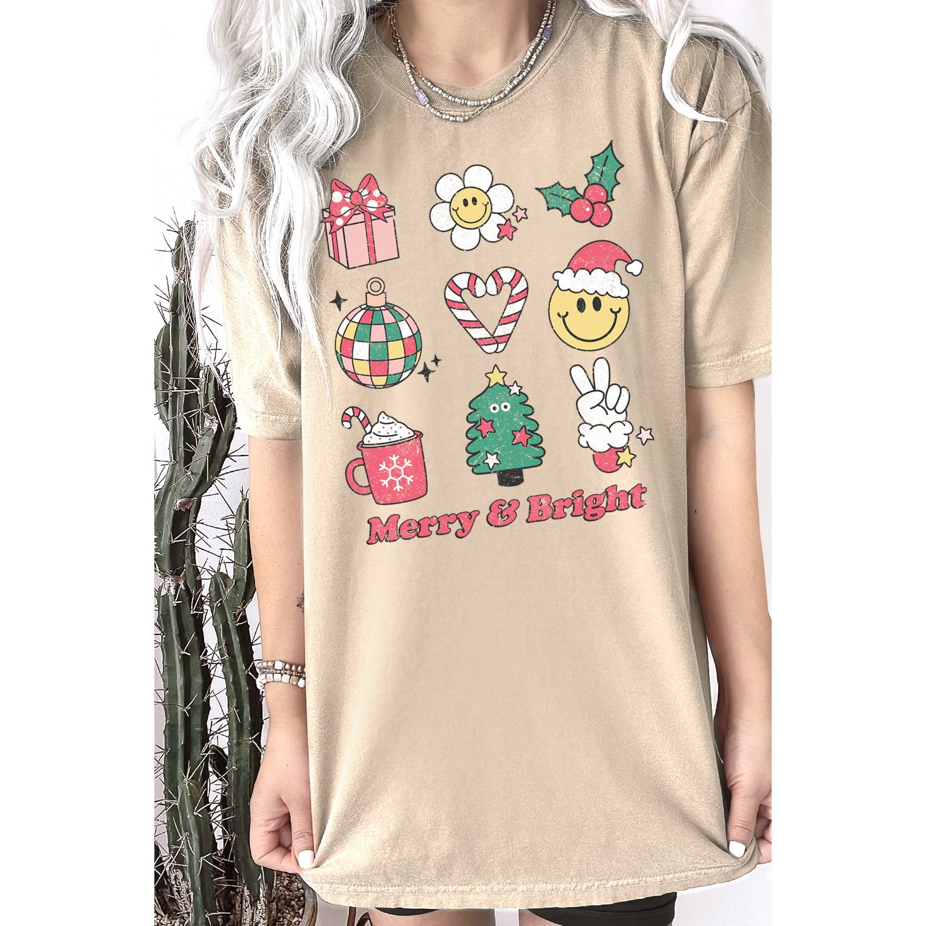 Merry and Bright Christmas - Adult & Kids T-Shirts, Sweatshirts & Hoodies apparel design preview 1