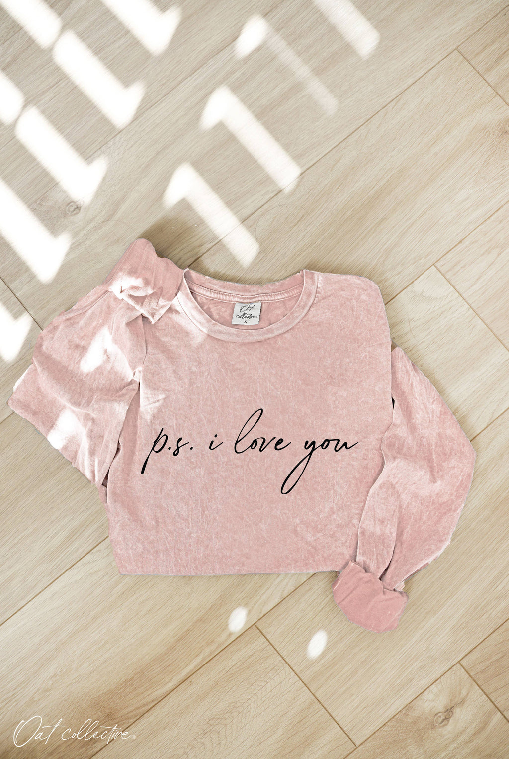 P.S. I Love You Mineral Washed Graphic - Adult & Kids T-Shirts, Sweatshirts & Hoodies apparel design preview 1