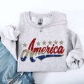 Glittery, America Stars and Stripes USA Patriotic - Adult & Kids T-Shirts, Sweatshirts & Hoodies apparel design preview 1