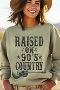 Raised On 90's Country Music Graphic Brushed - Adult & Kids T-Shirts, Sweatshirts & Hoodies apparel design preview 1
