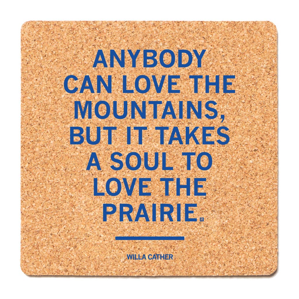 Willa Cather Quote Cork Coaster - Adult & Kids T-Shirts, Sweatshirts & Hoodies apparel design preview 1