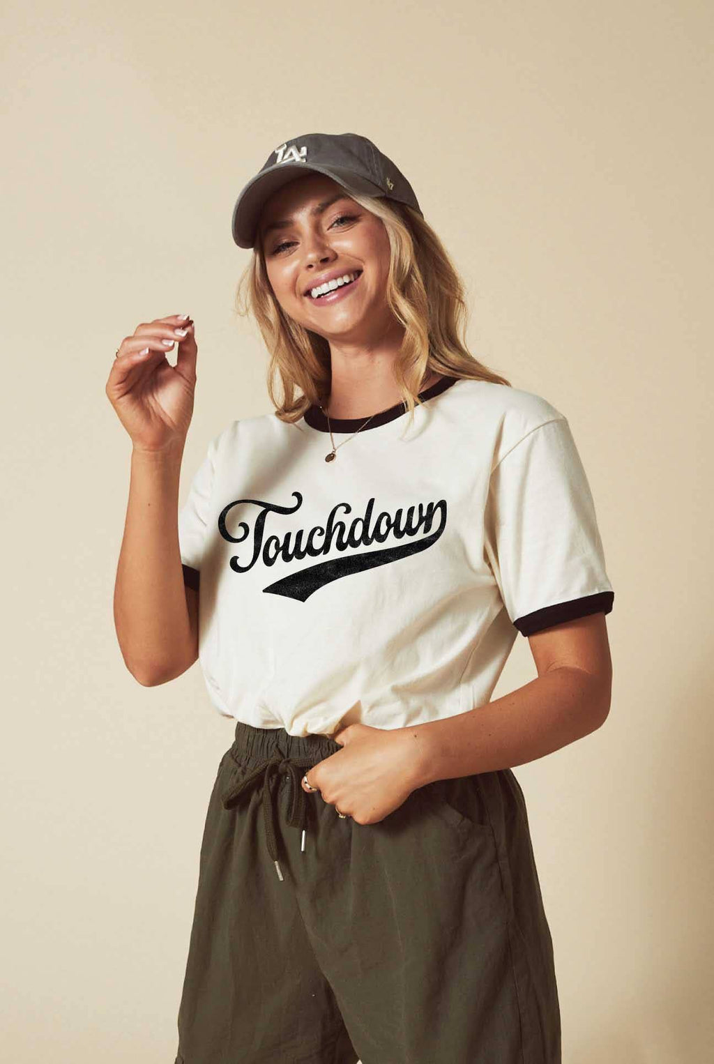 Touchdown Ringer Graphic - Adult & Kids T-Shirts, Sweatshirts & Hoodies apparel design preview 1