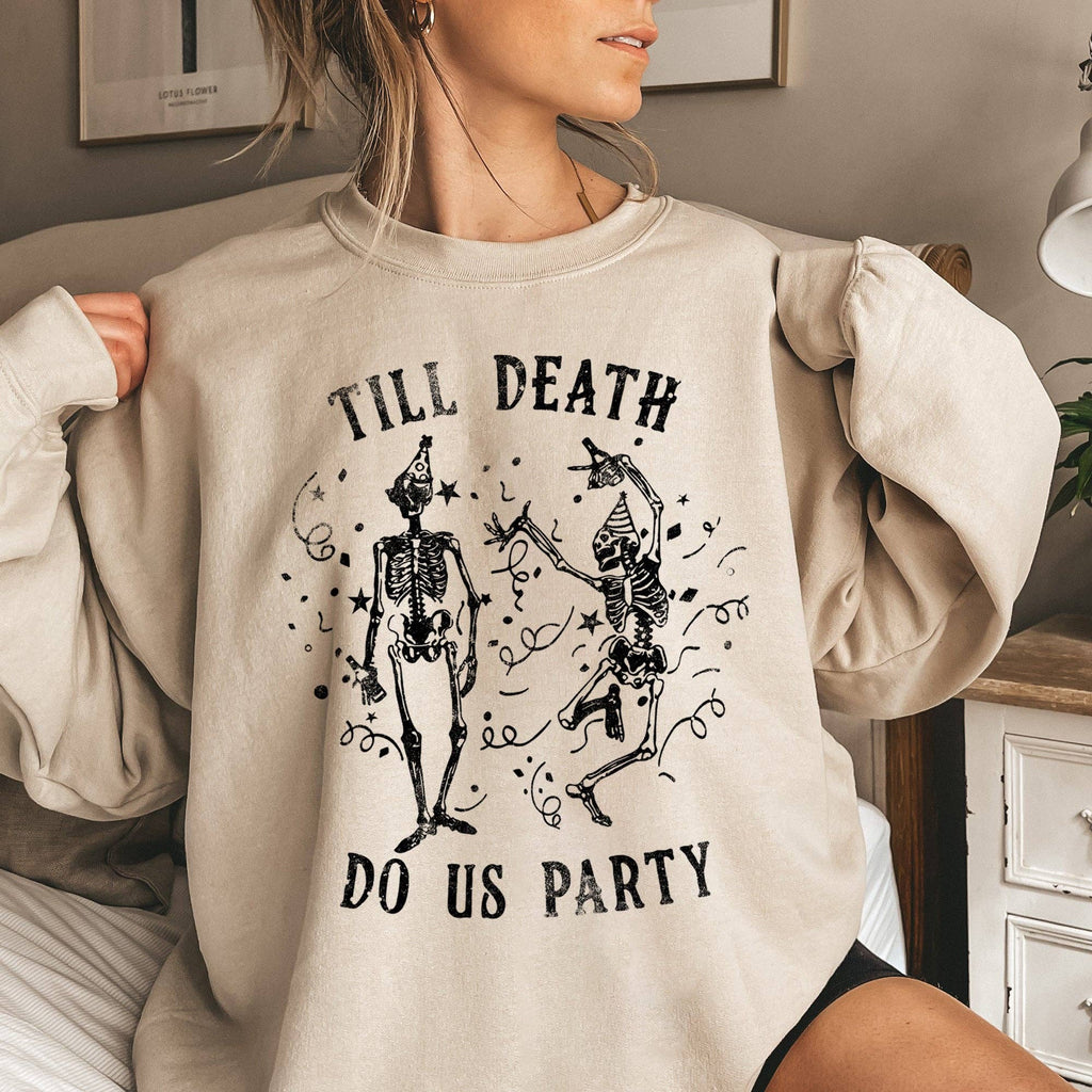 Till Death Vintage Halloween - Adult & Kids T-Shirts, Sweatshirts & Hoodies apparel design preview 1
