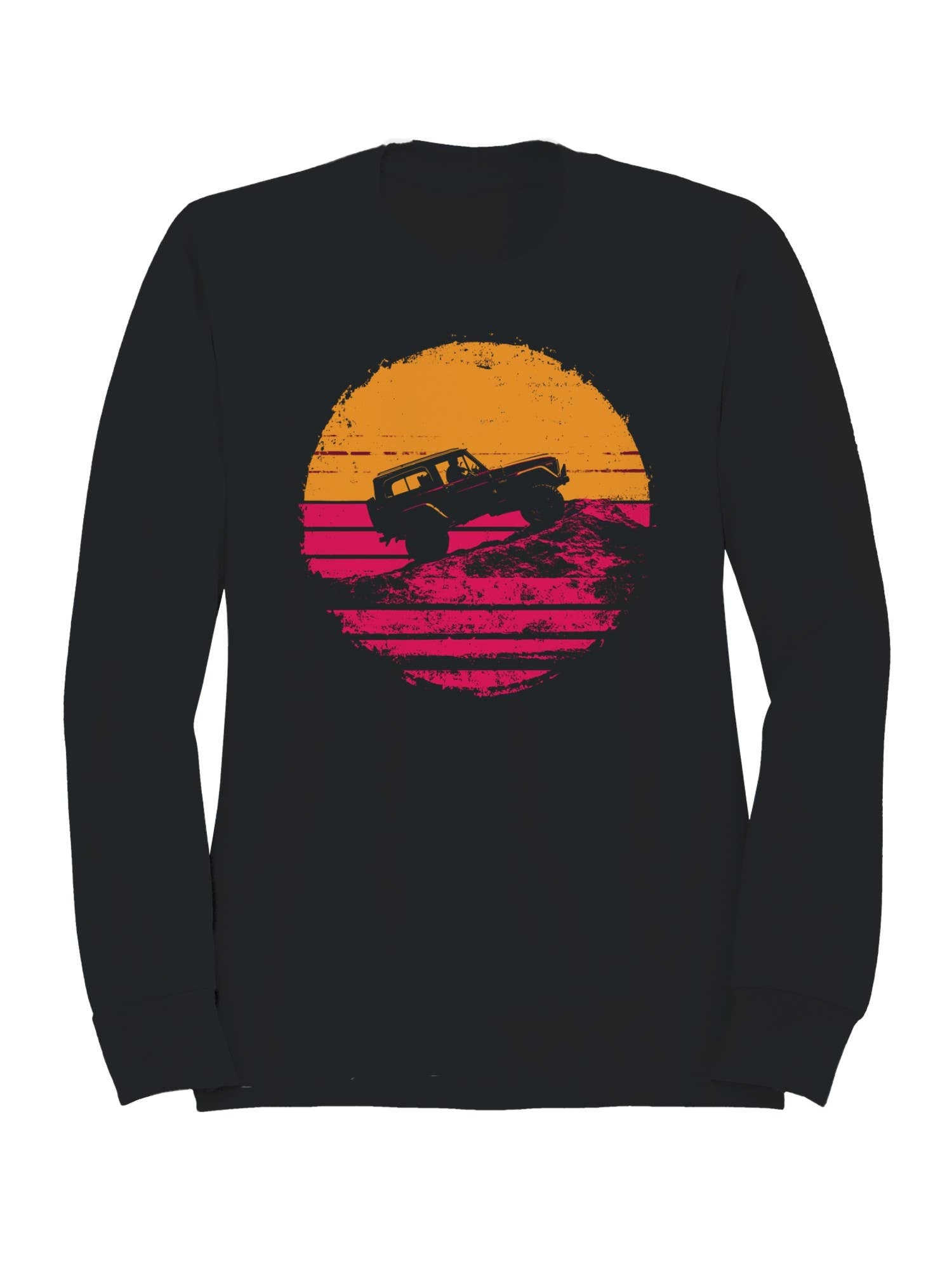 Retro Off-Road Adventure Design Men's - Adult & Kids T-Shirts, Sweatshirts & Hoodies apparel design preview 1