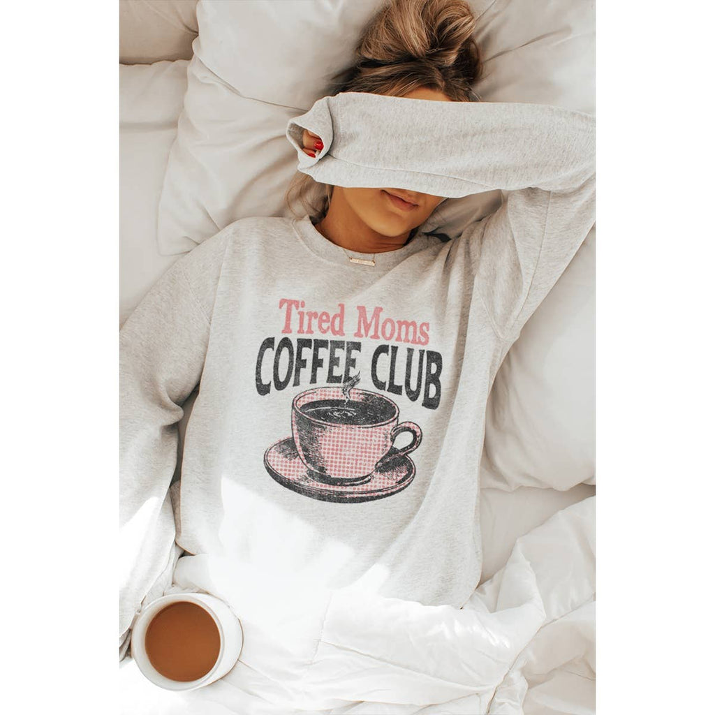 Tired Moms Coffee Club Vintage Graphic - Adult & Kids T-Shirts, Sweatshirts & Hoodies apparel design preview 1