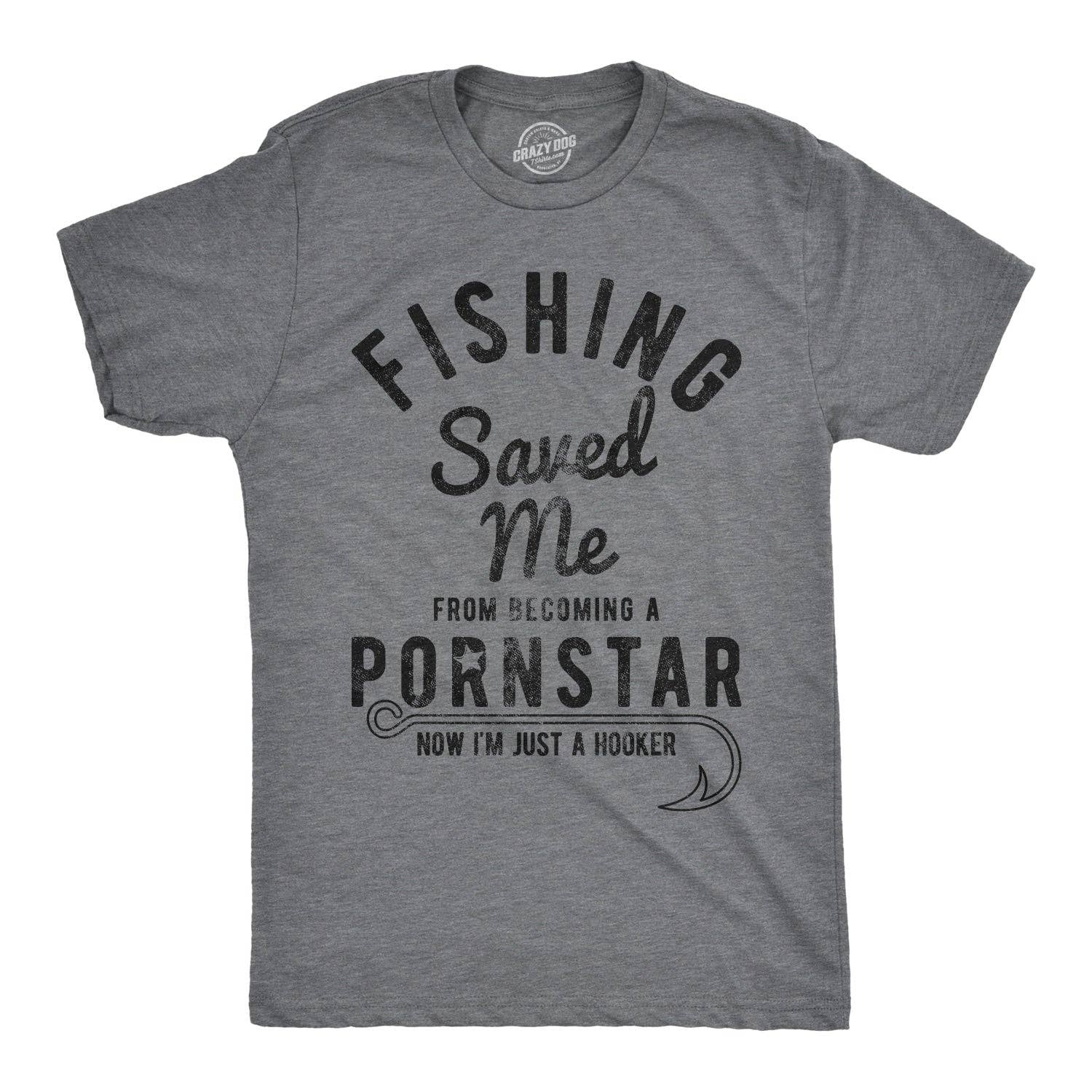 Fishing Saved Me Men's - Adult & Kids T-Shirts, Sweatshirts & Hoodies apparel design preview 1