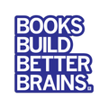 Books Build Better Brains Die-Cut Sticker - Adult & Kids T-Shirts, Sweatshirts & Hoodies apparel design preview 1