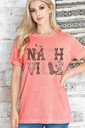 Women Nashville Graphic Print Mineral Wash Top - Adult & Kids T-Shirts, Sweatshirts & Hoodies apparel design preview 1