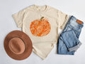 Boho Orange Flower Pumpkin Trendy Seasonal Fall - Adult & Kids T-Shirts, Sweatshirts & Hoodies apparel design preview 1