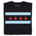Middle Finger Chicago Flag - Adult & Kids T-Shirts, Sweatshirts & Hoodies apparel design preview 1