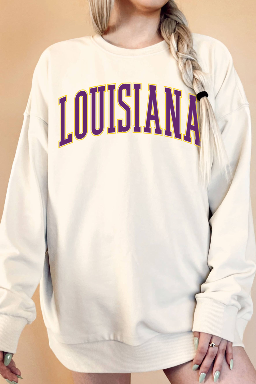 Louisiana Puff Oversize Graphic Terry - Adult & Kids T-Shirts, Sweatshirts & Hoodies apparel design preview 1