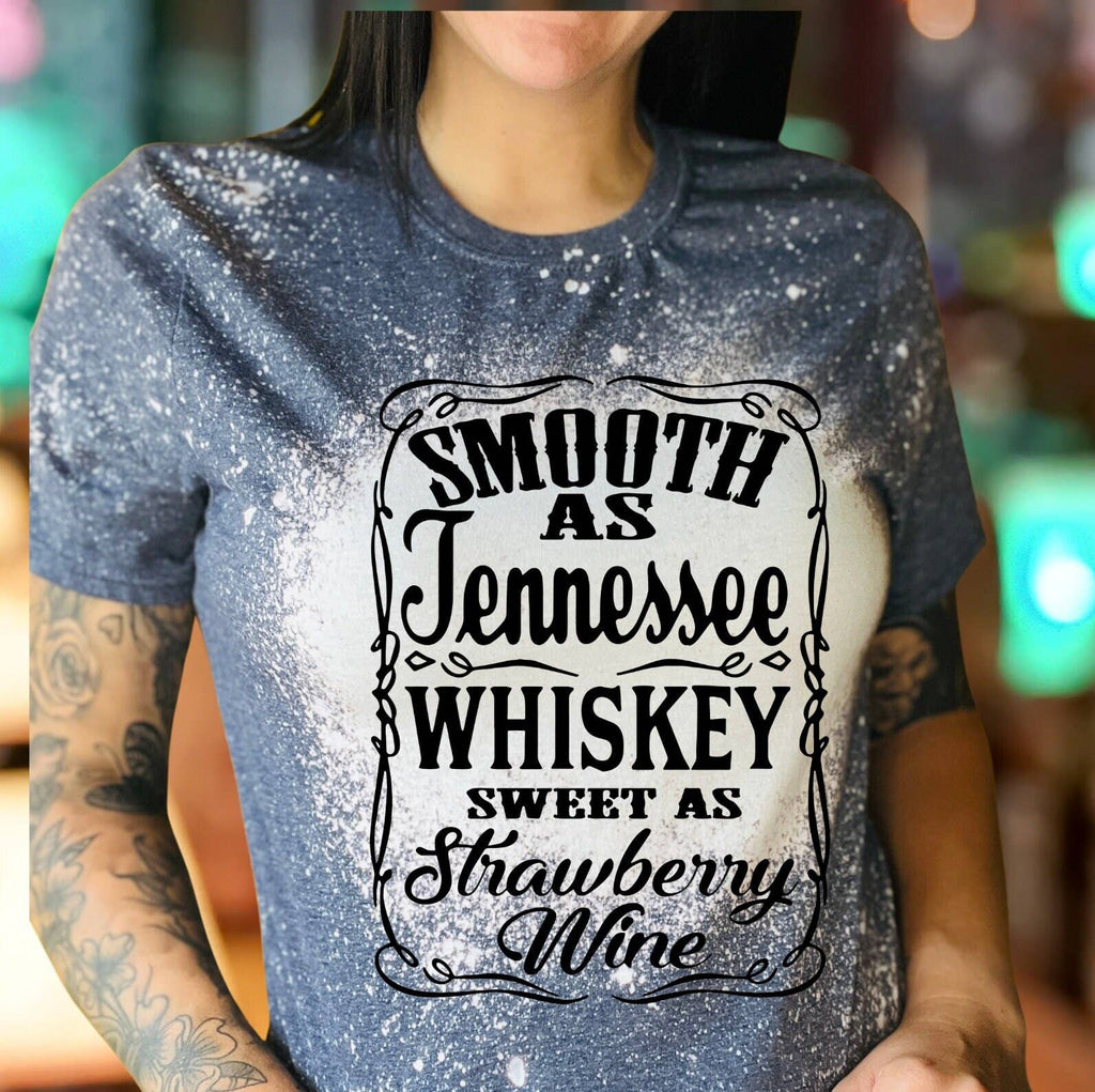 Smooth As Tennessee Whiskey Vintage Country Music - Adult & Kids T-Shirts, Sweatshirts & Hoodies apparel design preview 1