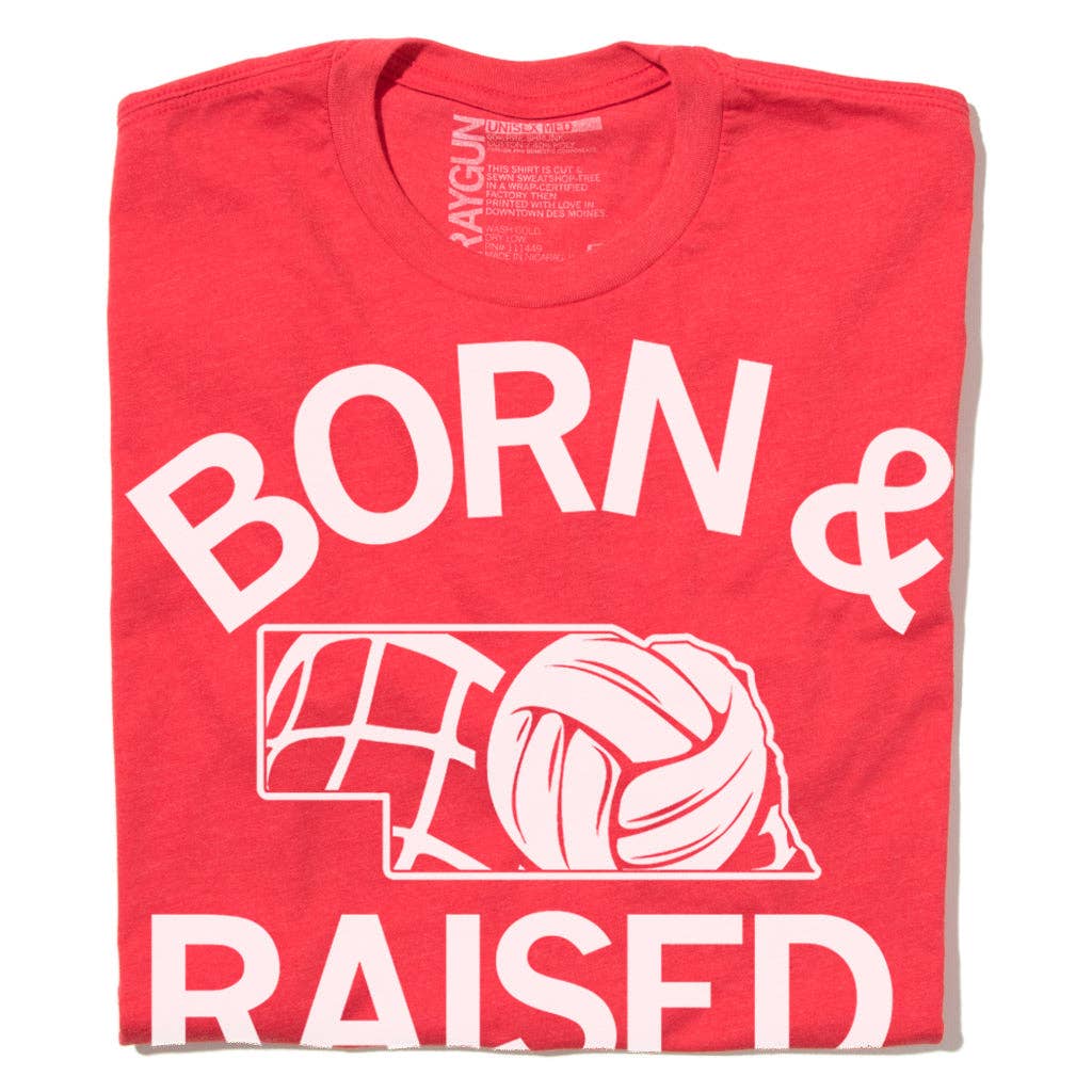 Ne Volleyball Born Raised - Adult & Kids T-Shirts, Sweatshirts & Hoodies apparel design preview 1