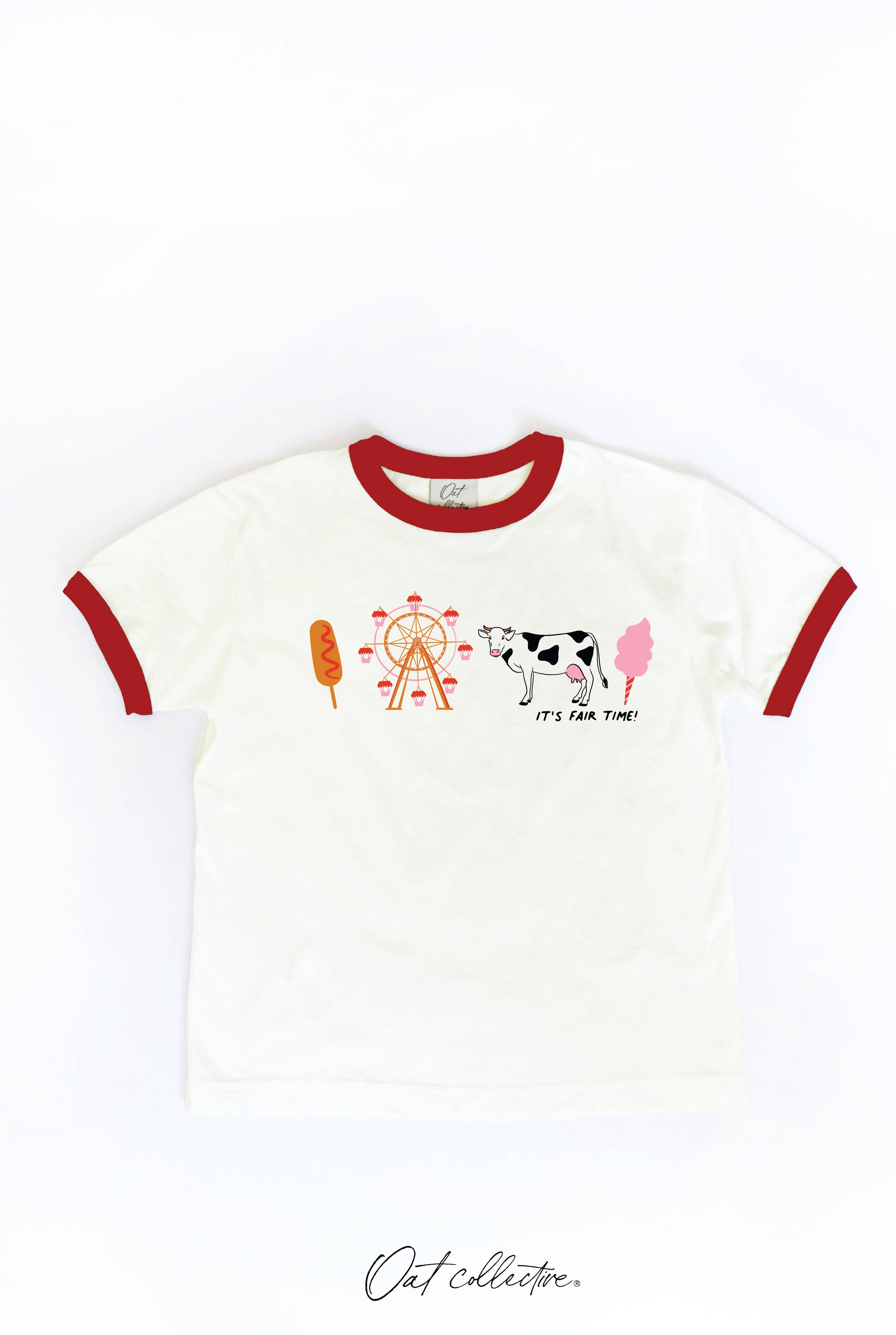 It's Fair Time! Toddler Ringer Graphic Top - Adult & Kids T-Shirts, Sweatshirts & Hoodies apparel design preview 1