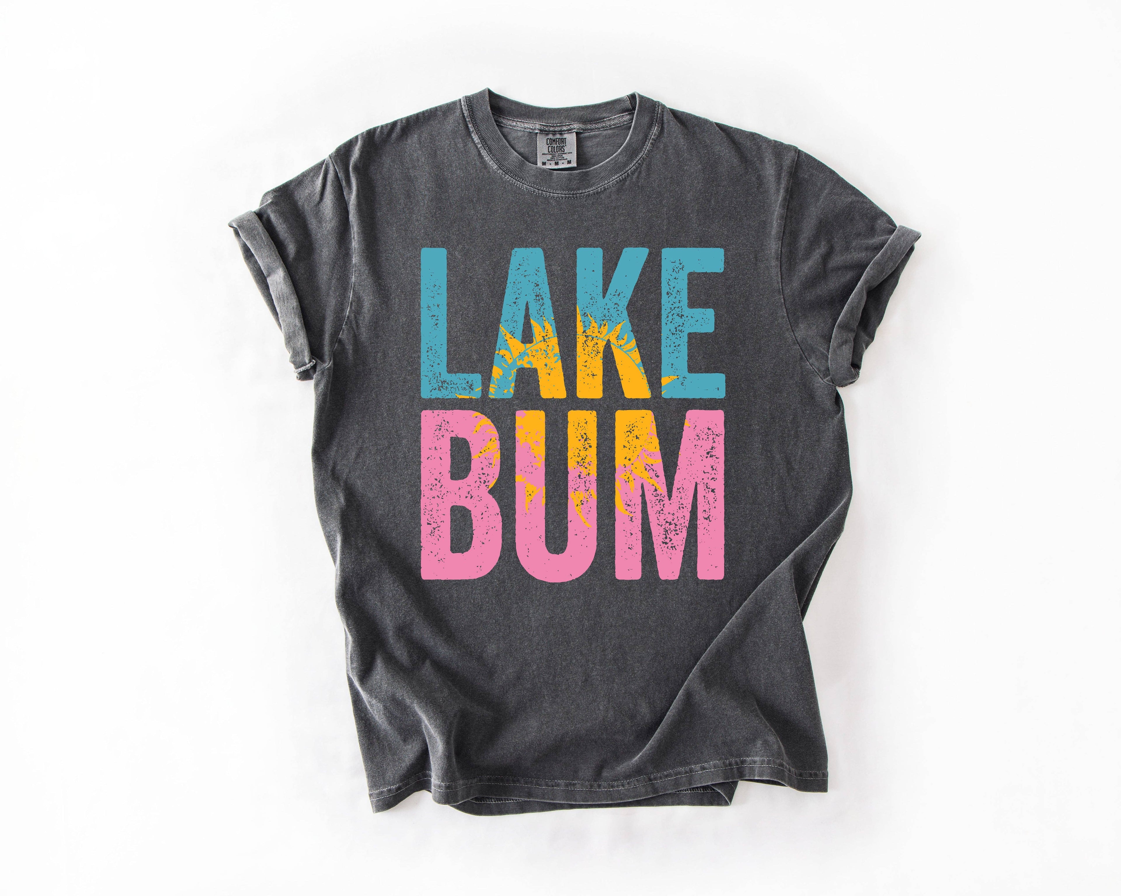 Lake Bum, Boat, Life, Camping, Outdoor, Nature - Adult & Kids T-Shirts, Sweatshirts & Hoodies apparel design preview 1