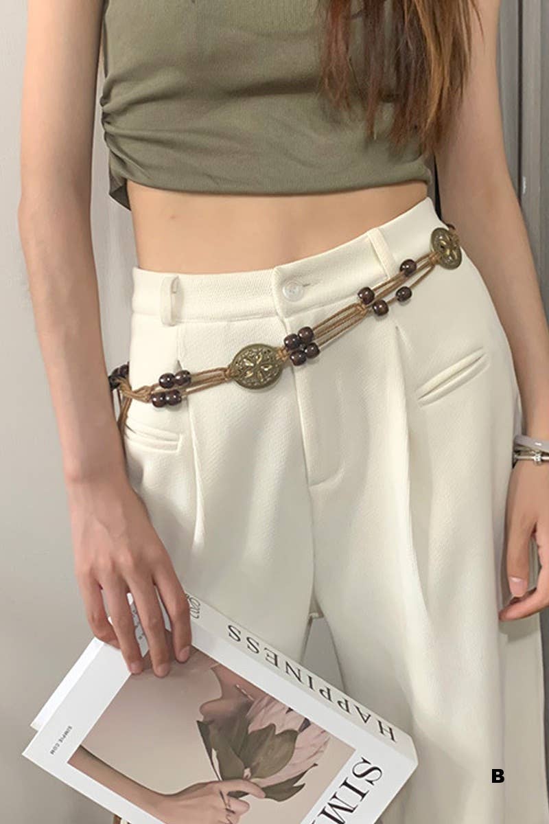 0326 Bohemian Braided Waist Rope Belt SI-29640 - Adult & Kids T-Shirts, Sweatshirts & Hoodies apparel design preview 1