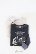 He Restores My Soul Mineral Graphic - Adult & Kids T-Shirts, Sweatshirts & Hoodies apparel design preview 1