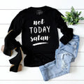 Not Today Satan - Adult & Kids T-Shirts, Sweatshirts & Hoodies apparel design preview 1