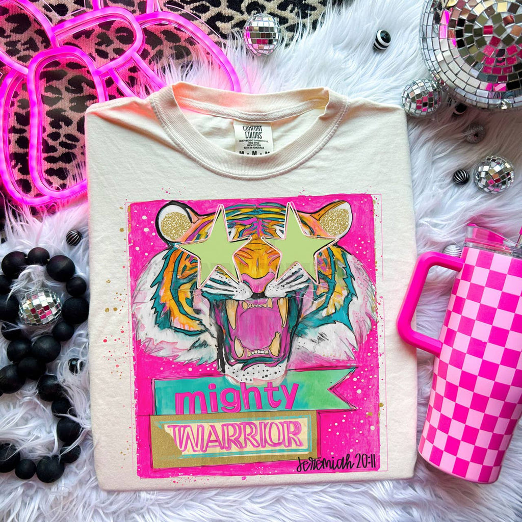 Mighty Warrior Tiger - Adult & Kids T-Shirts, Sweatshirts & Hoodies apparel design preview 1
