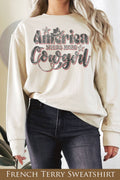 America Needs More Cowgirl Graphix Terry - Adult & Kids T-Shirts, Sweatshirts & Hoodies apparel design preview 1