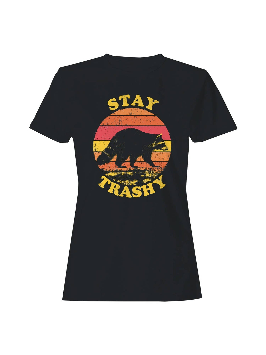 Stay Trashy Raccoon Vintage Design Women's - Adult & Kids T-Shirts, Sweatshirts & Hoodies apparel design preview 1