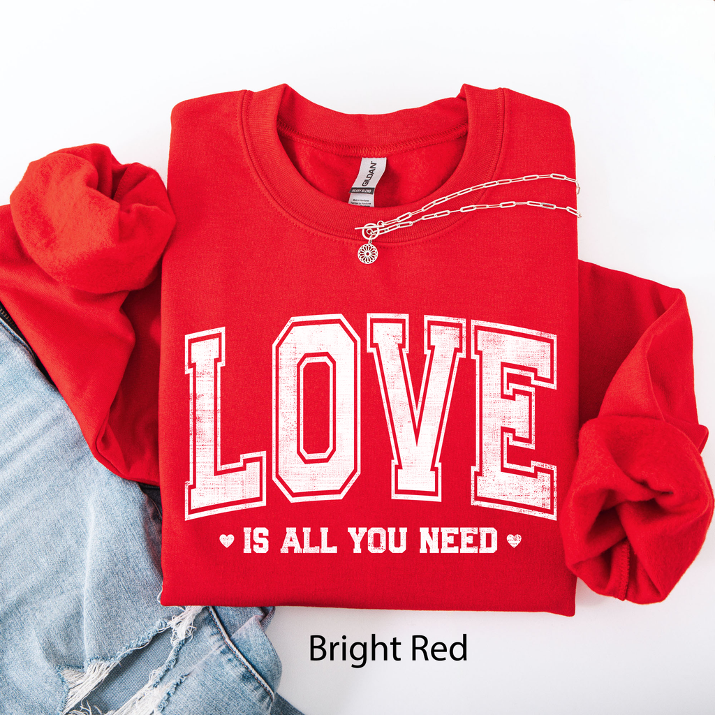Love Is All You Need, Classic, Valentine's Day - Adult & Kids T-Shirts, Sweatshirts & Hoodies apparel design preview 1
