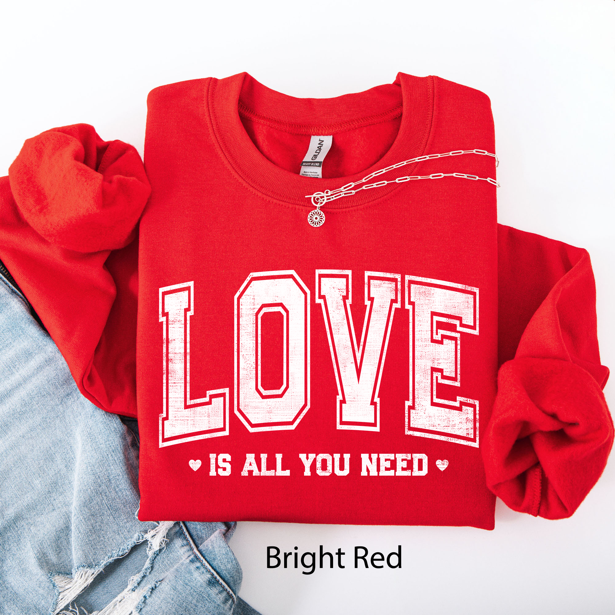 Love Is All You Need, Classic, Valentine's Day - Adult & Kids T-Shirts, Sweatshirts & Hoodies apparel design preview 1