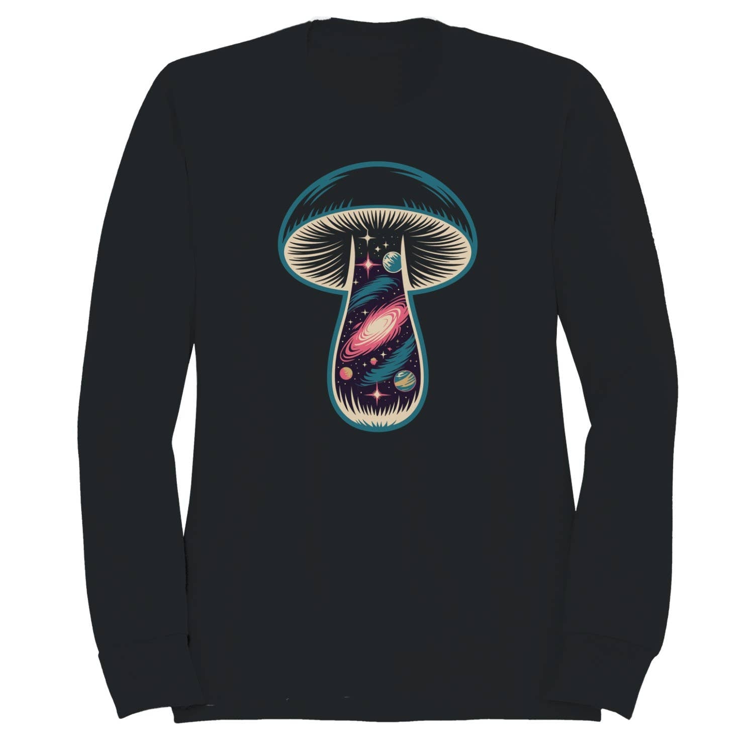 Cosmic Mushroom Galaxy Art Women's - Adult & Kids T-Shirts, Sweatshirts & Hoodies apparel design preview 1
