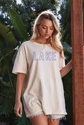 Lake Outline Oversized Graphic Top - Adult & Kids T-Shirts, Sweatshirts & Hoodies apparel design preview 1