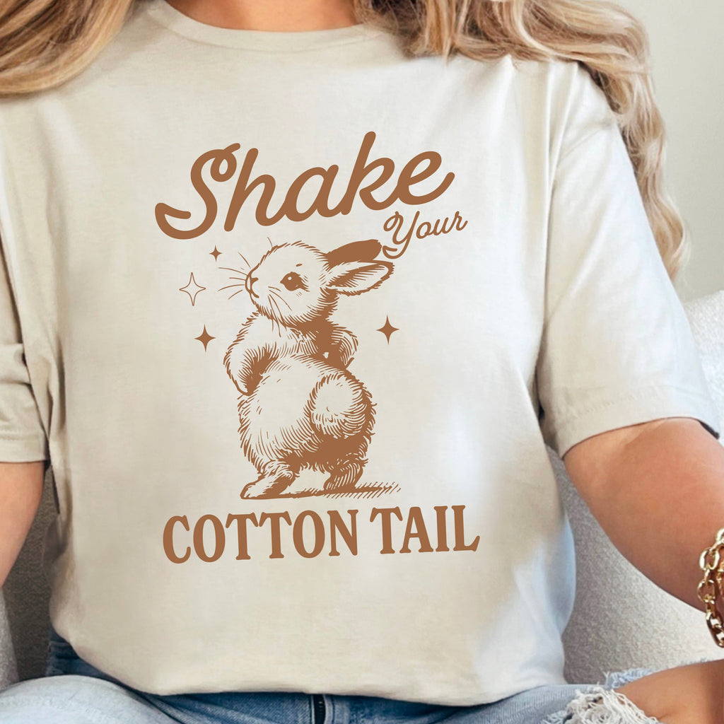 Shake Your Cotton Tail Easter Graphic Gildan - Adult & Kids T-Shirts, Sweatshirts & Hoodies apparel design preview 1